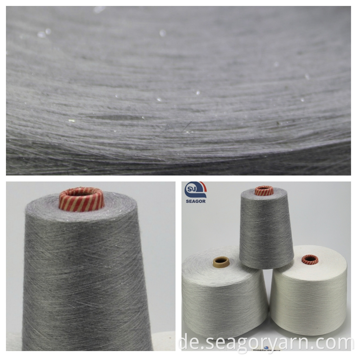Metallic Knitting Yarn Silver Thread